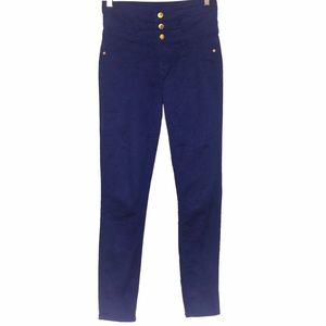 Refuge Super Skinny High Waist Blue Pants